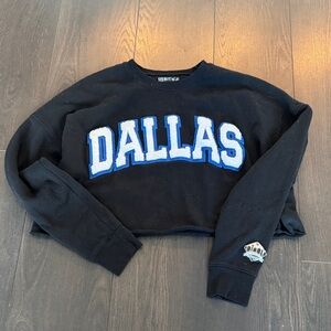 DALLAS Mavs Heritage Classic Crop Crewneck L